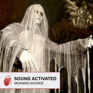 Foto 5 | Foto 5 | Decoración De Halloween: Haunted Hill Farm Rising Ghost Woman - Venta Internacional.