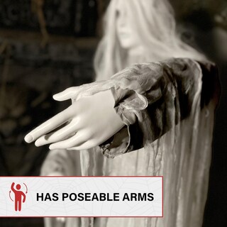 Foto 7 | Foto 7 | Decoración De Halloween: Haunted Hill Farm Rising Ghost Woman - Venta Internacional.