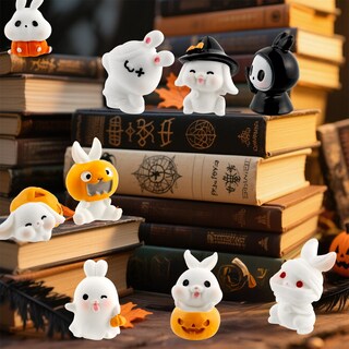 Foto 4 | Foto 4 | Minifiguras De Conejo Exasinine De Resina Conejito De Halloween 27 Unidades - Venta Internacional.