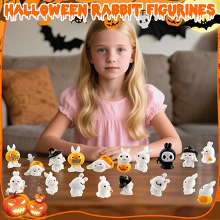 Foto 5 | Foto 5 | Minifiguras De Conejo Exasinine De Resina Conejito De Halloween 27 Unidades - Venta Internacional.