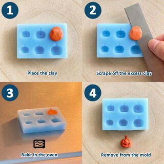 Foto 4 | Foto 4 | Pendientes De Joyería De Halloween Keoker 3d Moldeados En Arcilla Polimérica - Venta Internacional.