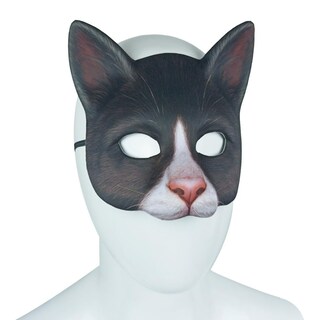 Foto 2 | Foto 2 | Máscaras De Gato Realistas Alodidae 3 Unidades Color Blanco Negro Y Naranja 18 Cm - Venta Internacional.