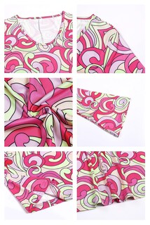 Foto 4 | Foto 4 | Disco Hippie Disco Costume Deerjoke De Los Años 60 Y 70 Vestido Rosa Xxl Para Mujer - Venta Internacional.