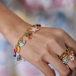 Foto 6 | Foto 6 | Charm Jewelry Kit Fabulove Diy Set De Collar Pulsera Y Anillo - Venta Internacional.