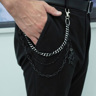 Foto 4 | Foto 4 | Llavero En Capas Para Pantalones Para Mujer Y Hombre Cadenas Tipo Cartera - Venta Internacional.