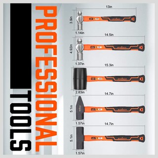 Foto 4 | Foto 4 | Juego De Martillos Tipo Bolígrafo Horusdy De 5 Piezas 16 Y 32 Oz - Venta Internacional.