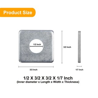 Foto 2 | Foto 2 | Accesorios Para Sujetar Placas De Arandelas Cuadradas 50 Piezas Learous - Venta Internacional.
