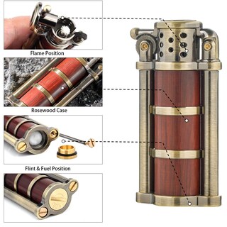Foto 4 | Foto 4 | Funda Más Ligera De Palisandro Estilo Antiguo Gasolina Y Queroseno Resistente Al Viento - Venta Internacional.