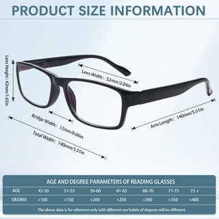 Foto 2 | Foto 2 | Gafas De Lectura Fadbon Con Bloqueo De Luz Azul Paquete De 6 Unidades 2.50 - Venta Internacional.