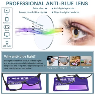 Foto 4 | Foto 4 | Gafas De Lectura Fadbon Con Bloqueo De Luz Azul Paquete De 6 Unidades 2.50 - Venta Internacional.