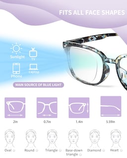 Foto 6 | Foto 6 | Gafas De Lectura Novivon Blue Light Blocking 2.5+  Paquete De 6 - Venta Internacional.