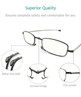 Foto 4 | Foto 4 | Gafas De Lectura Sevenplus Blue Light Blocking 1.25x (paquete De 2) - Venta Internacional.