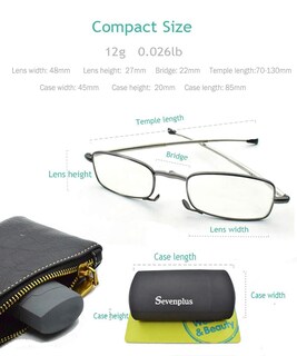 Foto 5 | Foto 5 | Gafas De Lectura Sevenplus Blue Light Blocking 1.25x (paquete De 2) - Venta Internacional.