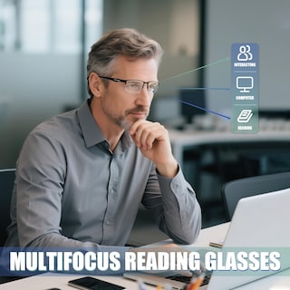 Foto 3 | Foto 3 | Gafas De Lectura Multifocales Progresivas Zerpeet Paquete De 2 Para Hombre - Venta Internacional.