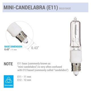 Foto 4 | Foto 4 | Bombillas Kor Q50cl/mc 50 W 120 V E11 Tamaño Mini Candelabro - Venta Internacional.