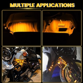 Foto 2 | Foto 2 | Tira De Luces Led Everbright De Color Ámbar/amarillo Para Coches 5050 Smd - Venta Internacional.