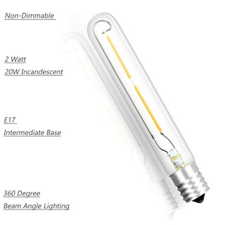 Foto 5 | Foto 5 | Bombilla Led De Filamento Tubular Bonlux T6.5 2 W E17 Luz Blanca Cálida 2700 K - Venta Internacional.