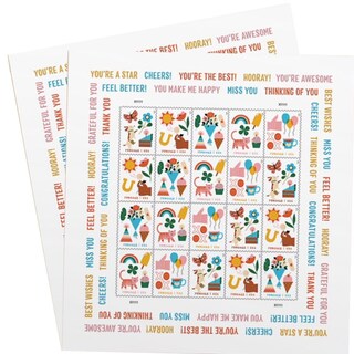 Foto 1 | Foto 1 | Sellos Postales Del Servicio Postal De Los Estados Unidos 2023 (40 Sellos) - Venta Internacional.