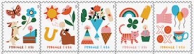 Foto 2 | Foto 2 | Sellos Postales Del Servicio Postal De Los Estados Unidos 2023 (40 Sellos) - Venta Internacional.