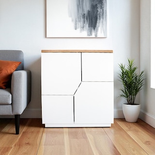 Foto 5 | Foto 5 | Mueble Organizador Multiusos Blanco Con Puertas Push To Open Diseño Moderno Ilios Innova Para Sala  Recámara U Oficina