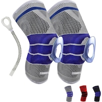 Canotagio Rodillera De Gel. Soporte Para Pierna Color Gris Talla M