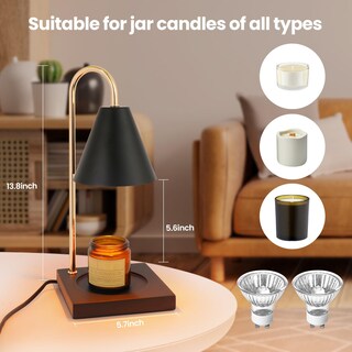 Foto 6 | Foto 6 | Lámpara Eléctrica Erumpere Para Calentar Velas Color Negro Con Temporizador 2 Horas 4 Horas Y 8 Horas - Venta Internacional.