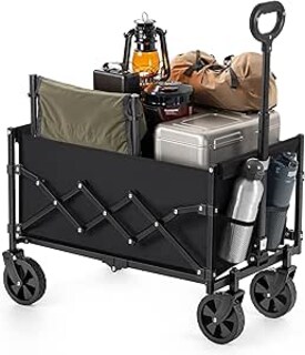 Foto 1 | Foto 1 | Carro De Mano Plegable Carrito De Jardín Con Asa Carga De 180 Kg Capacidad De 90 L