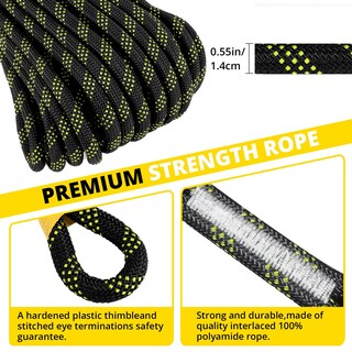 Foto 3 | Foto 3 | Arnés De Seguridad Trsmima Rope De 25 Pies Con Amortiguador - Venta Internacional.