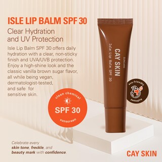 Foto 2 | Foto 2 | Bálsamo Labial Cay Skin Isle Spf 30 Hidratante Vainilla Y Azúcar Moreno - Venta Internacional.