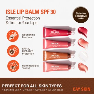 Foto 5 | Foto 5 | Bálsamo Labial Cay Skin Isle Spf 30 Hidratante Vainilla Y Azúcar Moreno - Venta Internacional.