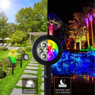 Foto 6 | Foto 6 | Focos Solares Para Paisajes T-sunus Que Cambian De Color Paquete De 4 Unidades Ip65 - Venta Internacional.