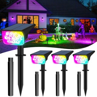 Foto 1 | Foto 1 | Focos Solares T-sunus Para Halloween Y Exteriores Paquete De 4 Rgb - Venta Internacional.