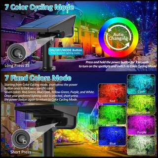 Foto 2 | Foto 2 | Focos Solares T-sunus Para Halloween Y Exteriores Paquete De 4 Rgb - Venta Internacional.