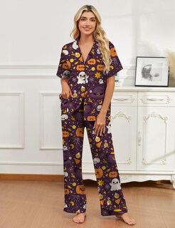 Foto 3 | Foto 3 | Pijama Sheshow Para Halloween Para Mujer 2 Piezas Manga Larga Xl - Venta Internacional.