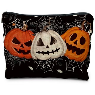 Foto 1 | Foto 1 | Bolsa De Maquillaje Ryycdoi Halloween Spider Pumpkin Para Mujer - Venta Internacional.