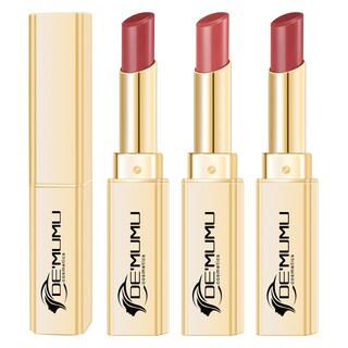 Foto 1 | Foto 1 | Set De Pintalabios De'mumu Rojo Oscuro  Hidratante Y Brillante Para Mujeres Veganas - Venta Internacional.
