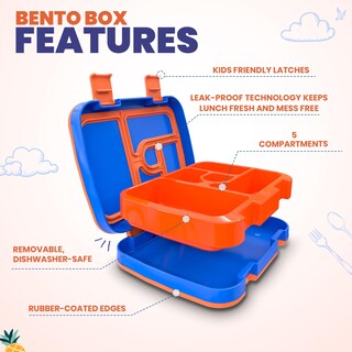 Foto 2 | Foto 2 | Fiambrera Yolay Bento Box Para Niños A Prueba De Fugas 5 Compartimentos - Venta Internacional.
