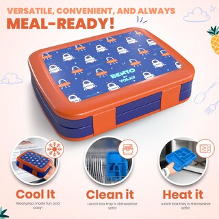 Foto 3 | Foto 3 | Fiambrera Yolay Bento Box Para Niños A Prueba De Fugas 5 Compartimentos - Venta Internacional.