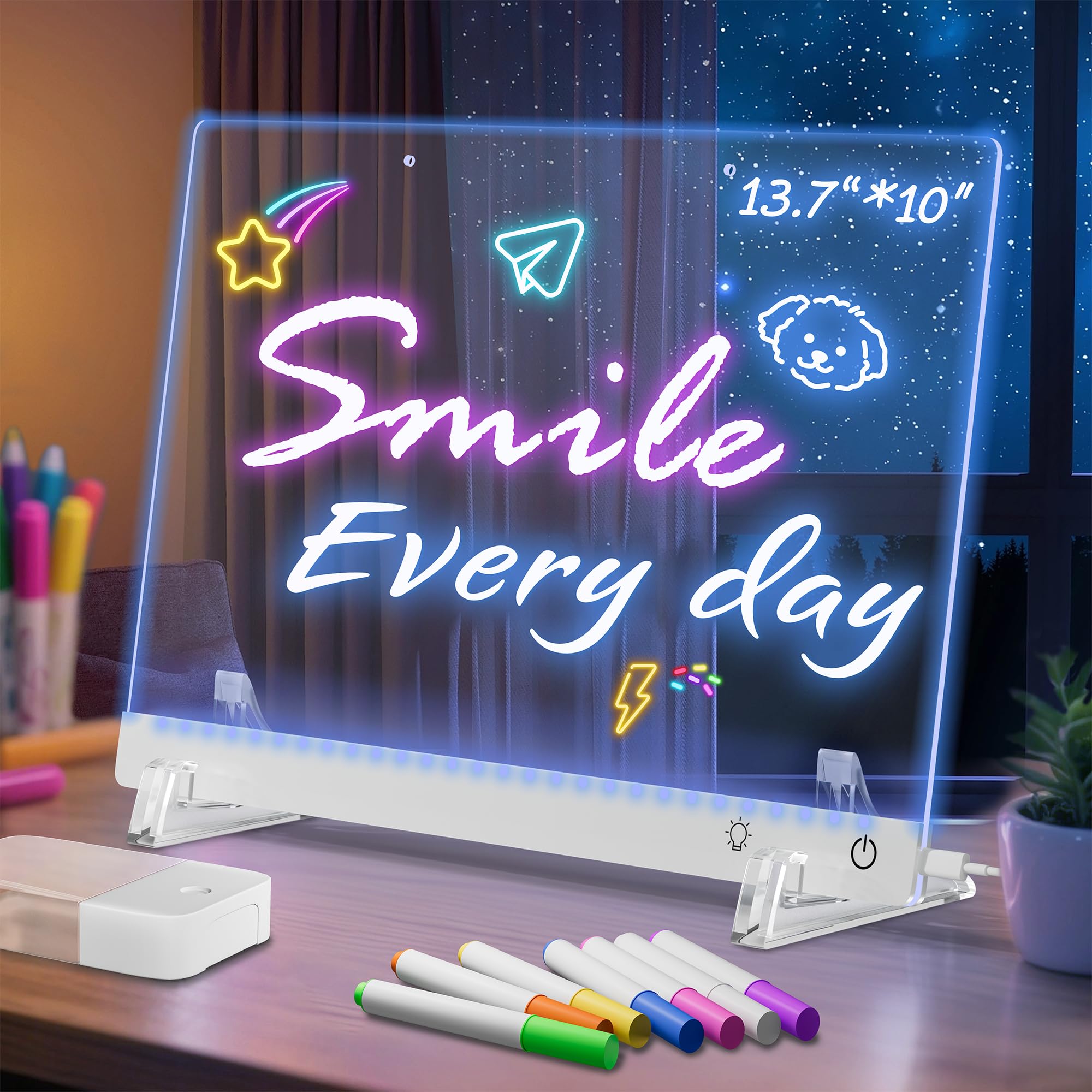 Tablero De Notas Led Lumiboard Tablero De Dibujo Led Con 7 Colores ...