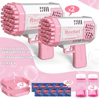 Foto 2 | Foto 2 | Bubble Gun Bubble Machine Bubble Machine Paquete De 2 Unidades Para Niños De 4 A 8 Años - Venta Internacional.