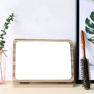 Foto 3 | Foto 3 | Espejo De Mesa Con Marco De Madera Estivado Que Gira 90 Grados - Venta Internacional.