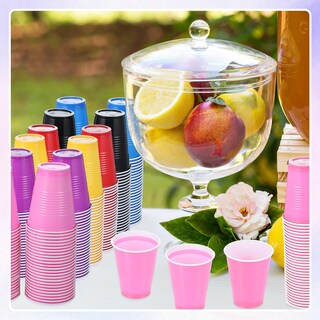 Foto 3 | Foto 3 | Vasos Desechables De Plástico Uiifan Paquete De 50 266 Ml Color Rosa - Venta Internacional.