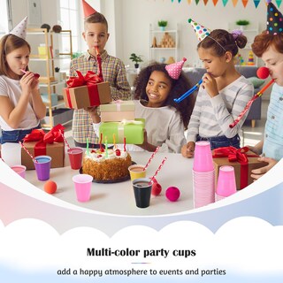 Foto 4 | Foto 4 | Vasos Desechables De Plástico Uiifan Paquete De 50 266 Ml Color Rosa - Venta Internacional.