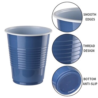 Foto 3 | Foto 3 | Vasos Desechables De Plástico Qihuankj 12 Onzas Azul Índigo Paquete De 100 - Venta Internacional.