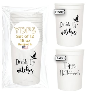 Foto 1 | Foto 1 | Vasos De Halloween De Drink Up Witches Your Dream Party Shop 470 Ml Juego De 12 - Venta Internacional.