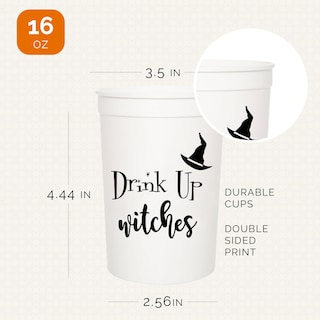 Foto 3 | Foto 3 | Vasos De Halloween De Drink Up Witches Your Dream Party Shop 470 Ml Juego De 12 - Venta Internacional.