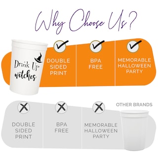 Foto 7 | Foto 7 | Vasos De Halloween De Drink Up Witches Your Dream Party Shop 470 Ml Juego De 12 - Venta Internacional.