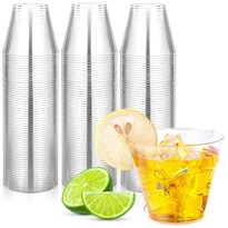 Vasos Desechables Byvivace De 9 Onzas  100 Unidades  Plástico Duro Transparente - Venta Internacional.