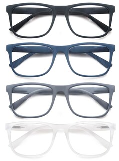 Foto 2 | Foto 2 | Gafas De Lectura Olomee Grandes Grandes +1 75 Para Hombre Paquete De 4 - Venta Internacional.