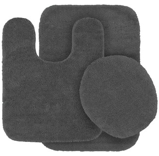 Foto 1 | Foto 1 | Juego De Alfombras De Baño Linen Plus Angela 3 Piezas Alfombrillas De Baño Con Tapa Contorneada - Venta Internacional.